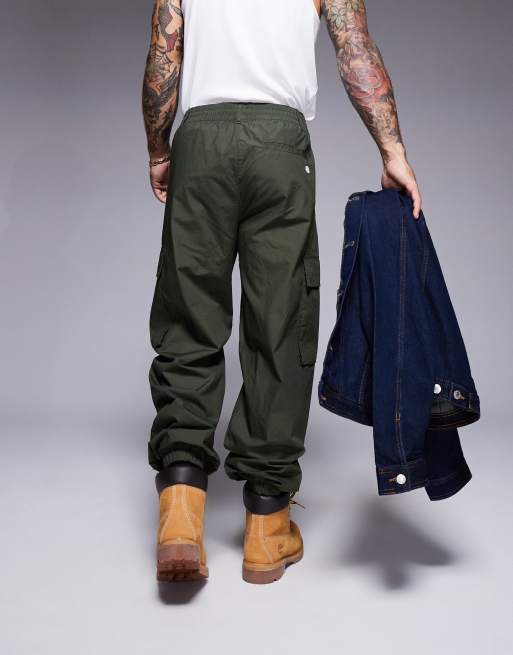 Champion – Rochester – Utility-Jogginghose in Dunkelgrün mit Bündchen und Cargotaschen, 5 von 5