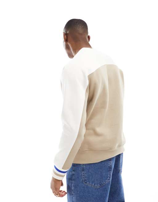 Champion white v outlet neck sweatshirt