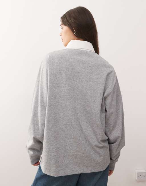 Champion rugby shirt in grey, 4 of 4