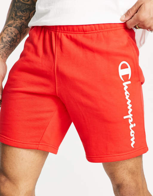 Champion Short avec grand logo Rouge ASOS