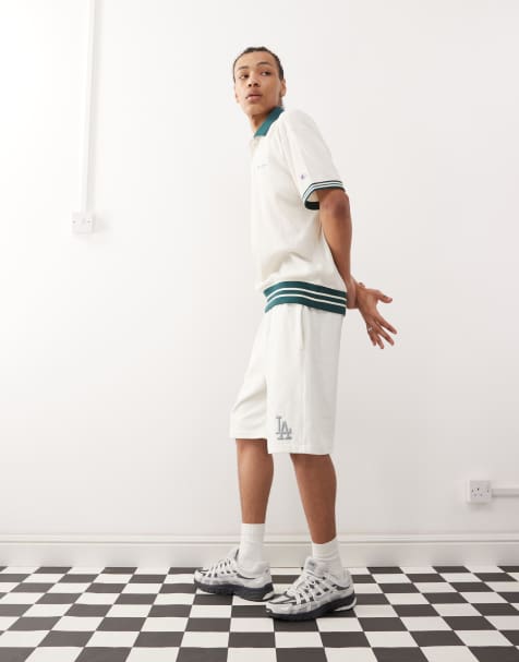 Champion - Short met LA-logo in gebroken wit - view 1