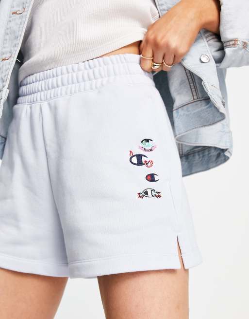 Champion - Short style caleçon à logo - Bleu