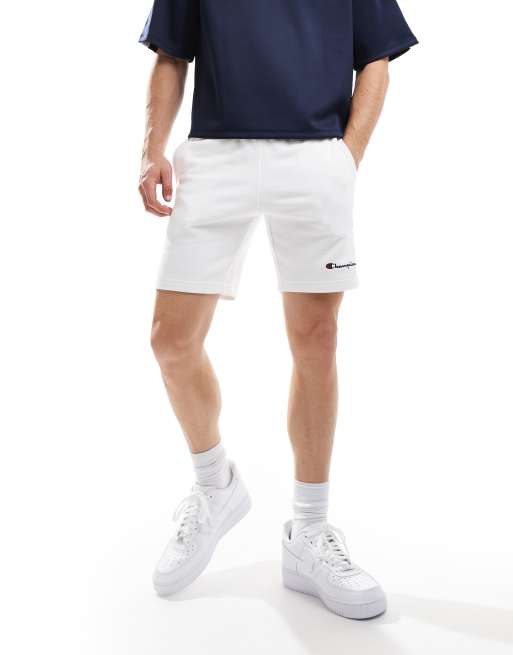 Champion white sweat shorts sale