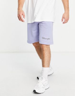 Champion shorts with logo in lilac