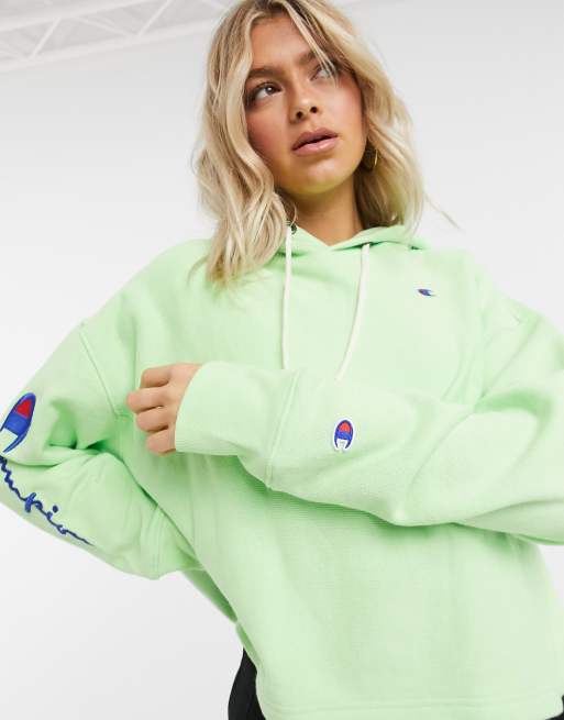 mentalitet bleg semester Champion sleeve logo hoodie | ASOS