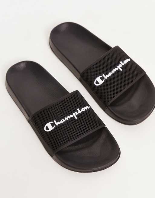 Champion slides with champion cheap all over