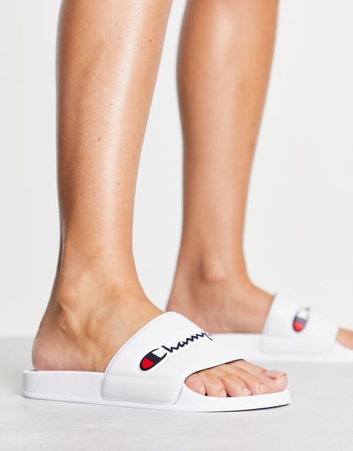 Champion slides store white women's