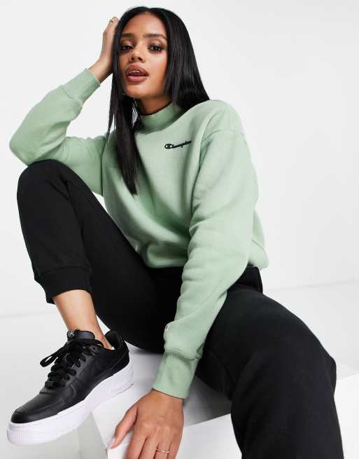 Champion sweater mint discount ladies