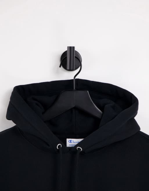 Champion hoodie black small logo online