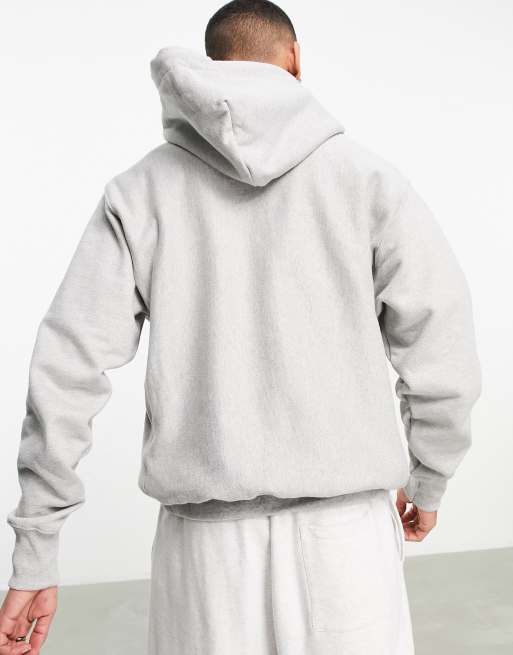 Champion small logo hoodie in gray