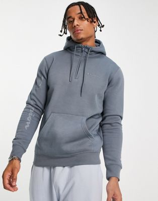 Champion small logo hoodie in grey