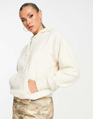 Champion small logo hoodie in tan