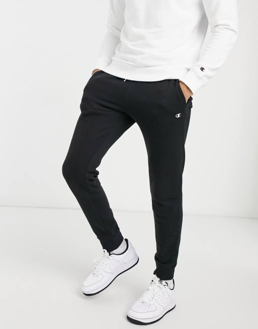 Champion small logo joggers in black ASOS