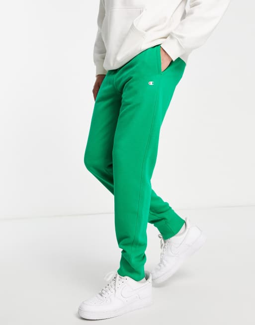 Champion small logo sweatpants in green