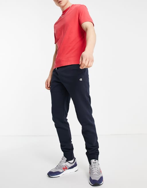 Champion small logo joggers in navy ASOS