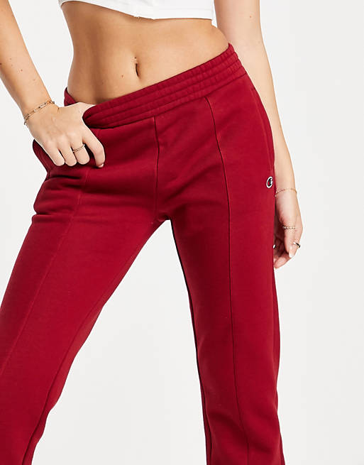 Women Champion small logo joggers in red 