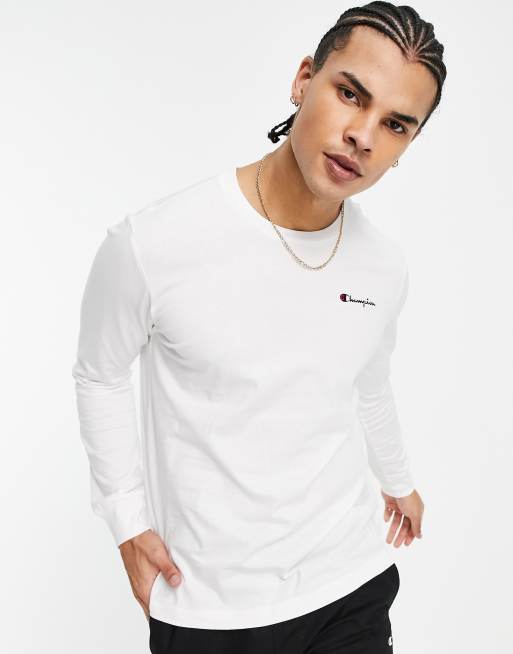 Champion white long store sleeve t shirt