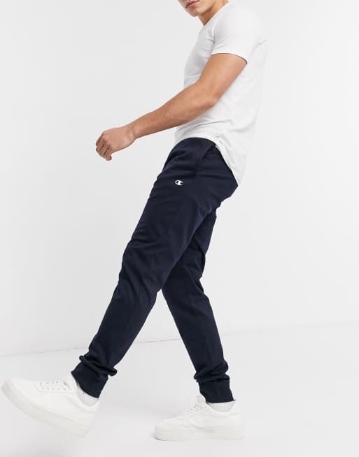 Champion small logo lounge joggers in navy