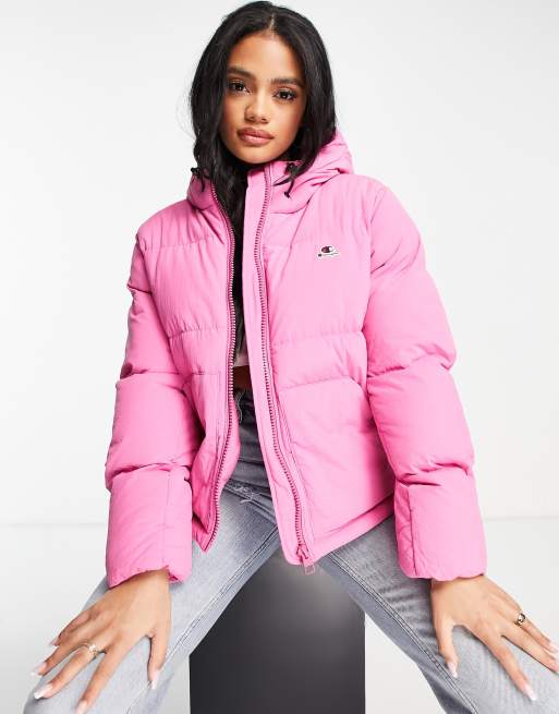 Champion best sale jacket pink