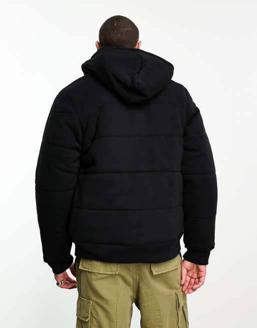 Champion black hot sale puffer