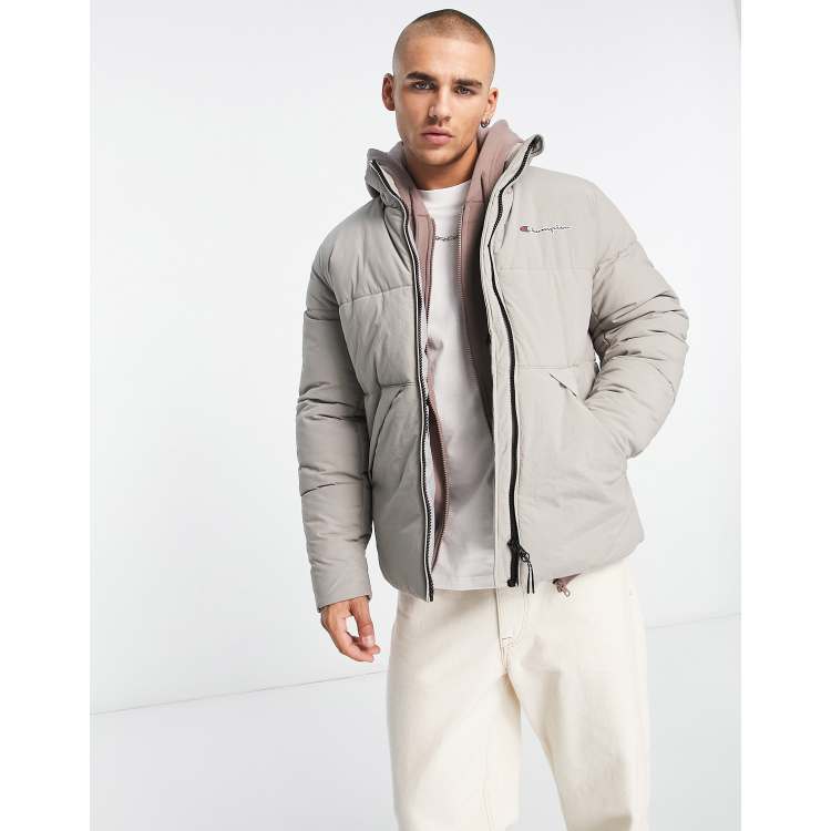 Champion jacket cheap mens silver