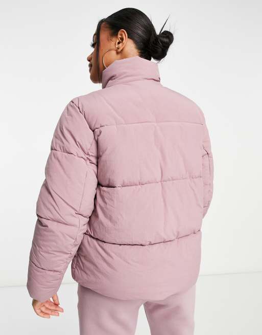 Champion metallic puffer sales jacket purple