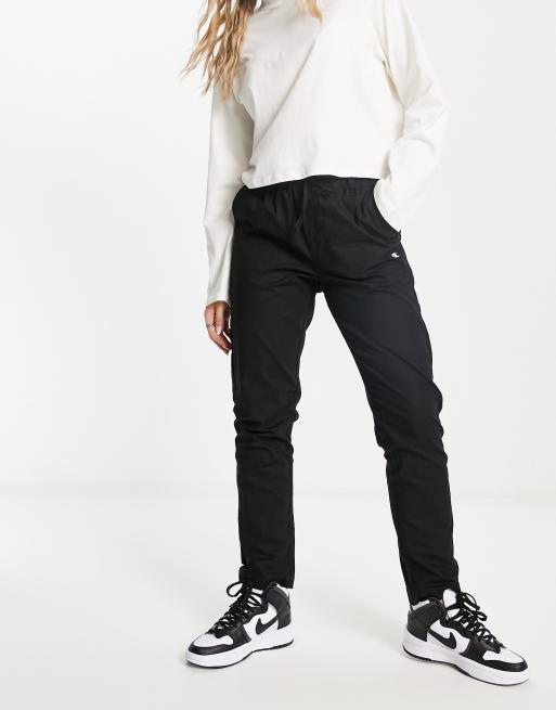 Champion small logo straight leg trackies in black