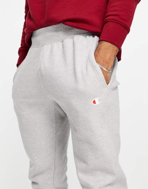 Champion small logo sweatpants in gray