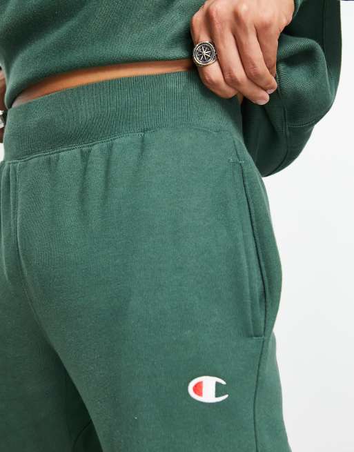 bule i morgen Intrusion Champion small logo sweatpants in green | ASOS