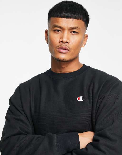 Champion small logo sweatshirt in black