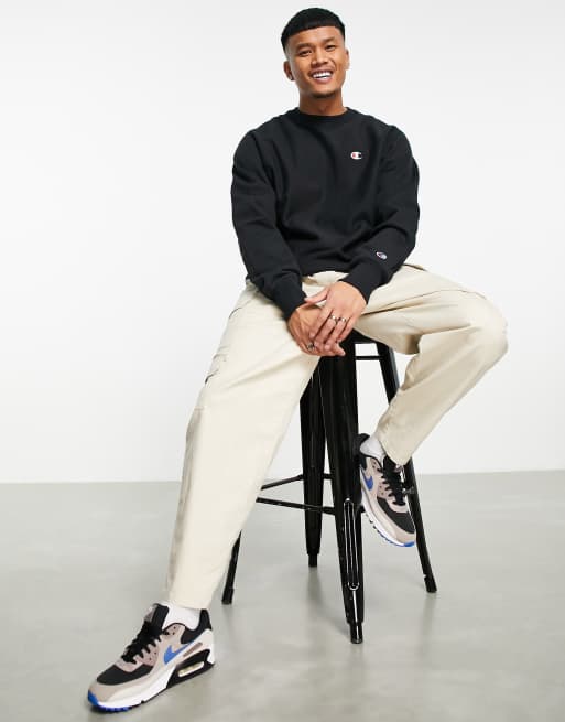 | ASOS small logo in Champion sweatshirt black