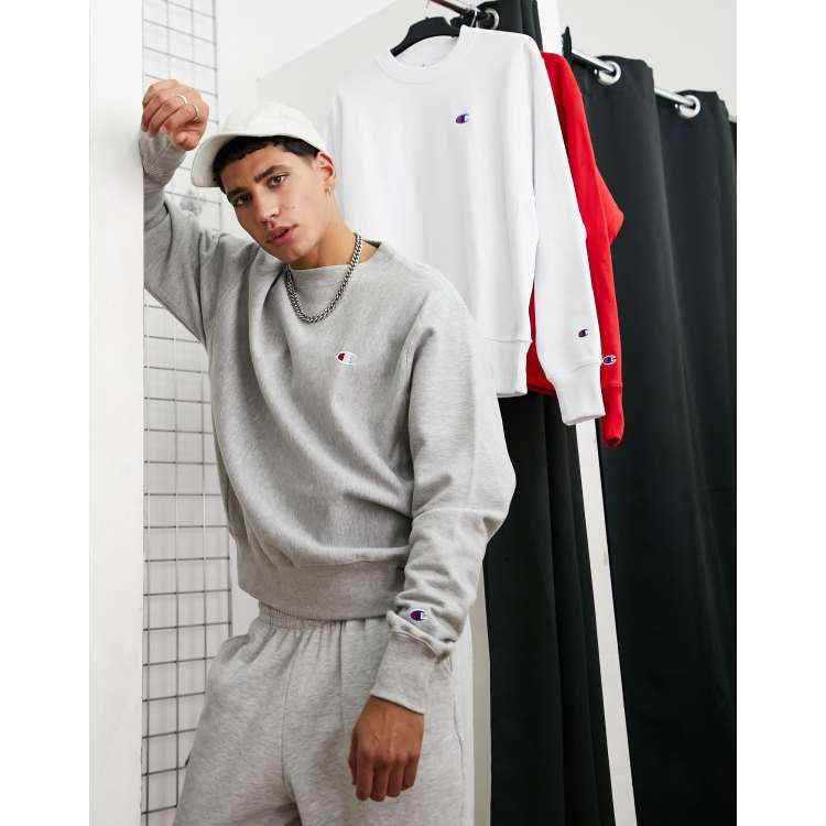 Logo Champion Sweatshirt (Gray)