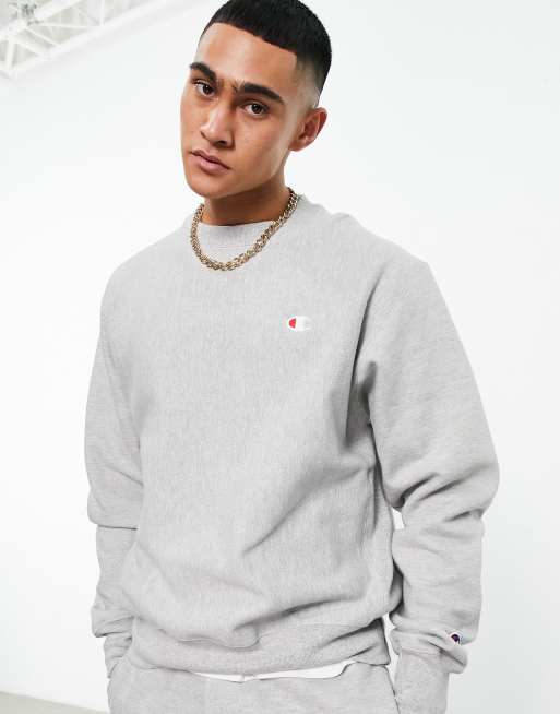 Champion small outlet logo crewneck