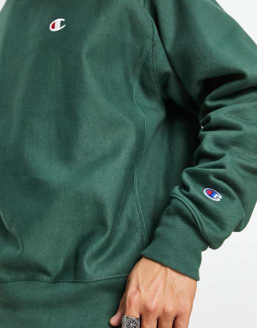 Champion crewneck dark online green