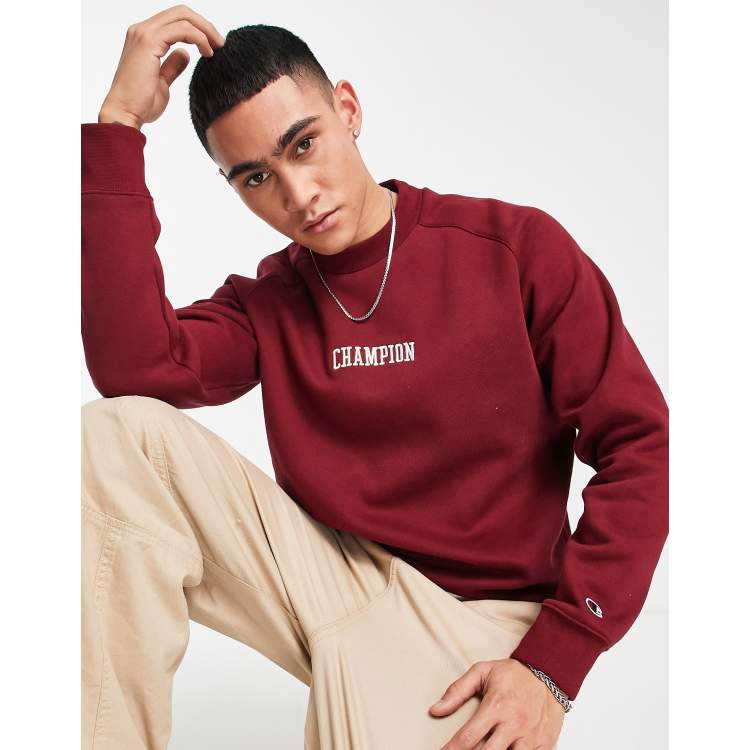 Champion cheap red crewneck