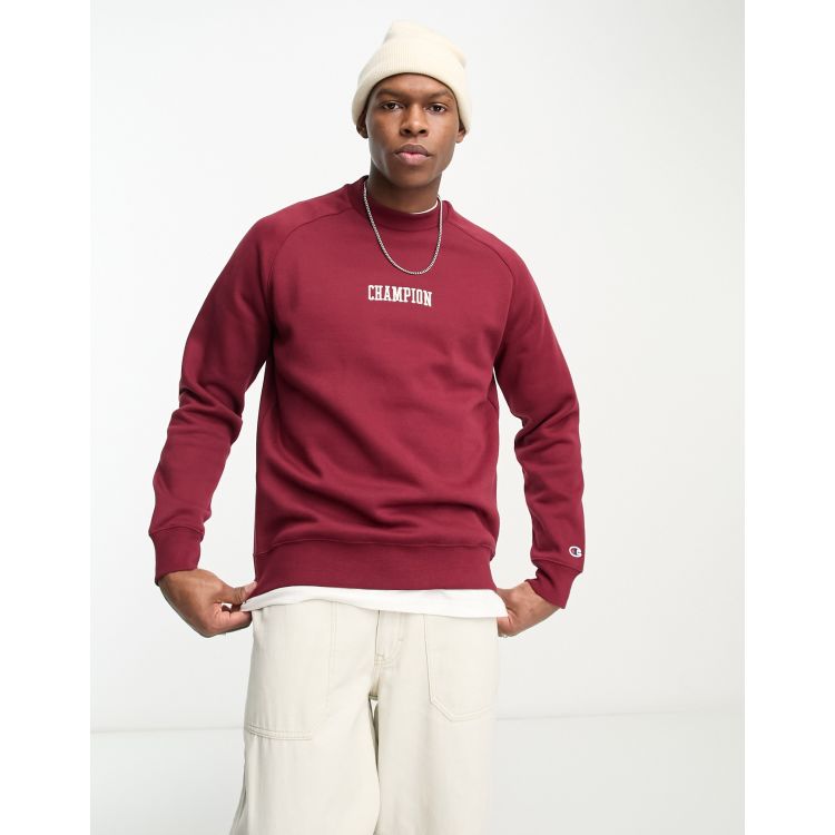 Champion red cheap sweatshirt