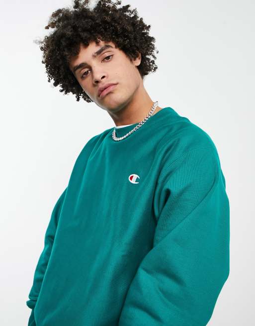 Teal champion outlet crewneck