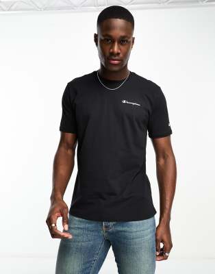 Champion Champion small logo t-shirt in black
