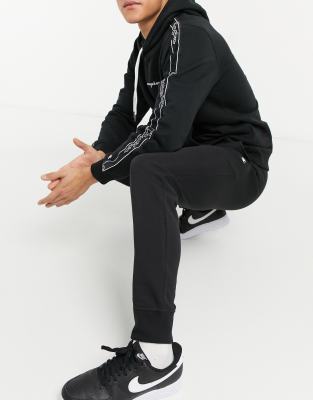 black champion track pants
