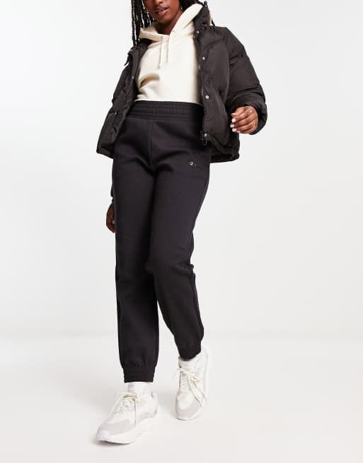 Champion small logo trackies in black