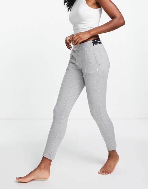 Champion small logo trackies in grey