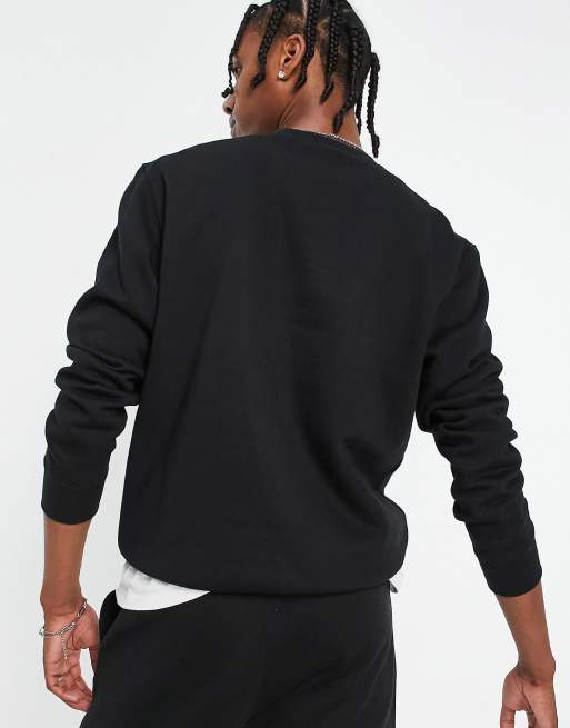 Champion small script logo sweatshirt in black