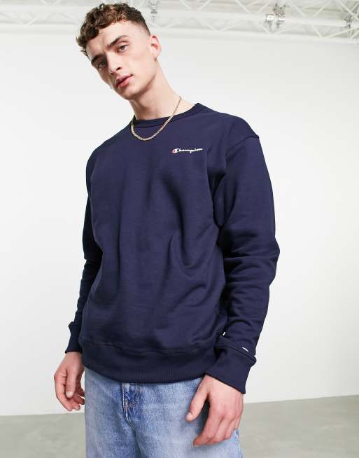 Champion small hot sale script crewneck