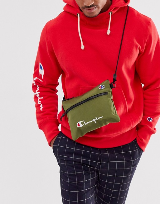 Champion small shoulder bag in green