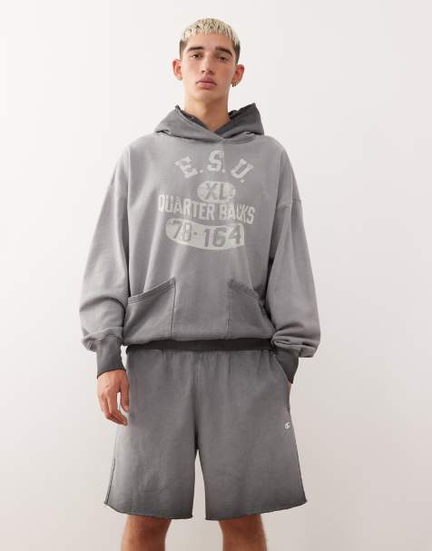 Champion - Sorte og forvaskede bermuda-shorts - view 1