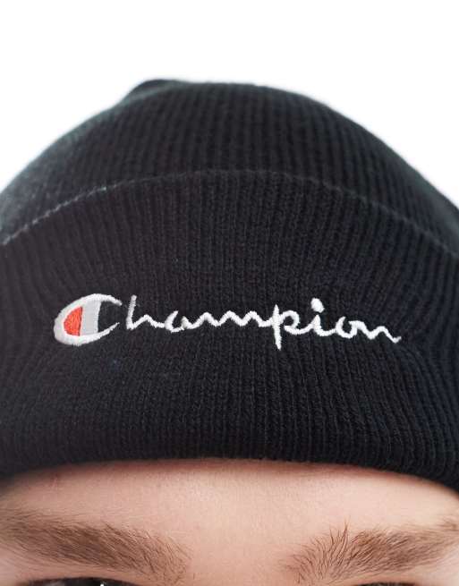 Champion Strickmutze in Schwarz ASOS