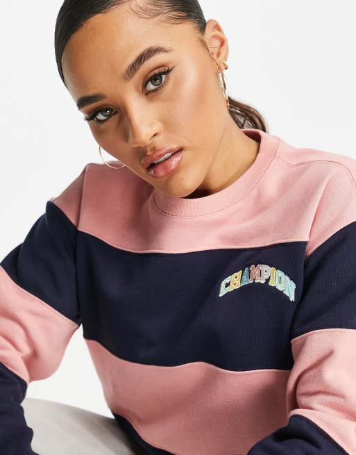 Champion striped hot sale sweater