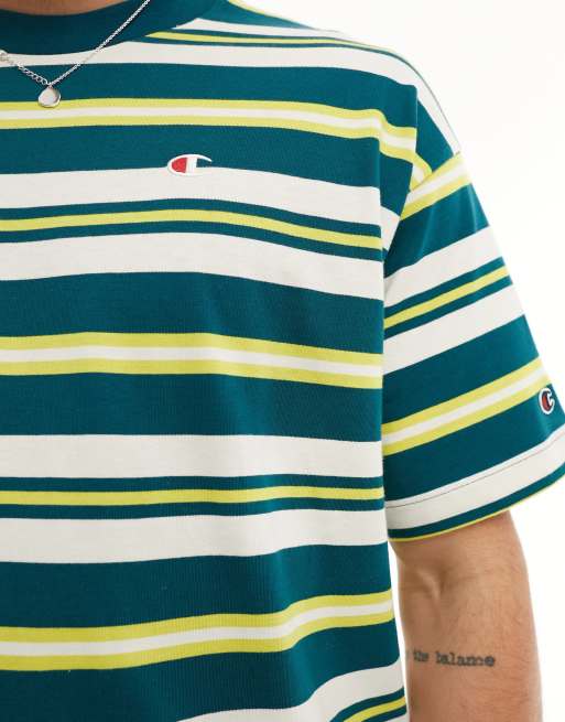 Champion striped store t shirt