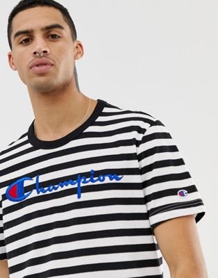 Champion striped t-shirt with large 