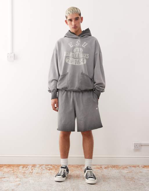 Champion – Svarta, tvättade bermudashorts, 2 av 5